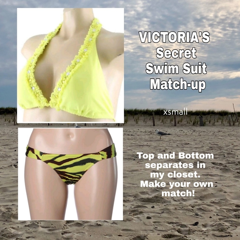 NWT 2pc -70% Off VICTORIAS SECRET 2pc SWIM Rhinestone top bikini